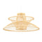 Plafondlamp DKD Home Decor 50 x 50 x 22 cm Lichtbruin Bamboe 50 W