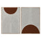 Schilderij Home ESPRIT Beige Terra cotta Modern Stads 50 x 3 x 70 cm (2 Stuks)