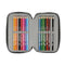 Schooletui met Accessoires Safta Stone Zwart 12.5 x 19.5 x 5.5 cm 36 Onderdelen