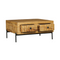 Homestylingshop Salontafel Evan 80 cm - Salontafel industrieel - Salon tafel