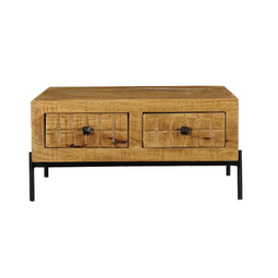 Homestylingshop Salontafel Evan 80 cm - Salontafel industrieel - Salon tafel