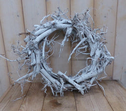 2 stuks - Warentuin Mix - Deco Wortelkrans Wit 30-50 cm