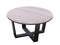 Yoi - Teeburu coffee table 60x31cm. alu black/travertin