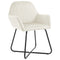 Eetkamerstoelen 2 st fluweel crmekleurig