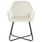 Eetkamerstoelen 2 st fluweel crmekleurig