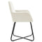 Eetkamerstoelen 2 st fluweel crmekleurig