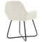 Eetkamerstoelen 2 st fluweel crmekleurig