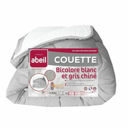 Quilt Abeil Wit/Grijs 140 x 200 cm