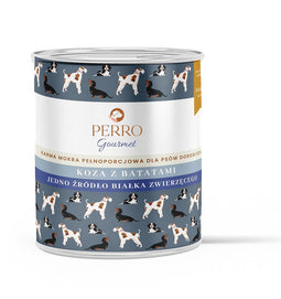 PERRO Gourmet Goat with sweet potatoes - nat hondenvoer - 800g