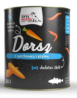 SYTA MICHA Cod with carrot and krill - nat hondenvoer - 800g