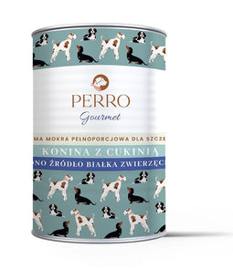 PERRO Gourmet Junior Horsemeat with zucchini - nat hondenvoer - 400g