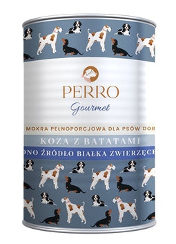 PERRO Gourmet Goat with sweet potatoes - nat hondenvoer - 400g