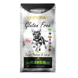 BIOFEED Euphoria Gluten Free Junior medium & large Lamb - droog hondenvoer - 12kg