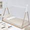 Dekbedovertrek zonder vulling HappyFriday Basic Kids Vichy Beige 90 x 200 cm