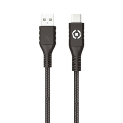 Kabel USB A naar USB C Celly PL2MUSBUSBC 2 m Zwart