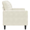 Fauteuil 60 cm fluweel crmekleurig