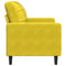 Fauteuil 60 cm fluweel geel