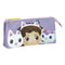 Pennenetui met 3 vakken Gabby's Dollhouse Lila 22 x 11 x 2 cm