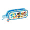 Pennenetui met 2 vakken The Paw Patrol Pups rule Blauw 21 x 8 x 6 cm