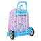 Schoolrugzak met Wielen Frozen Cool days Paars Hemelsblauw 33 x 42 x 14 cm