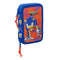 Dubbele etui Sonic Prime Blauw 12.5 x 19.5 x 4 cm 28 Onderdelen