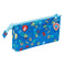 Pennenetui met 3 vakken The Paw Patrol Pups rule Blauw 22 x 12 x 3 cm