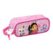 Pennenetui met 2 vakken Gabby's Dollhouse Party Roze 21 x 8 x 6 cm