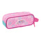 Pennenetui met 2 vakken Gabby's Dollhouse Party Roze 21 x 8 x 6 cm