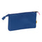 Pennenetui met 3 vakken Kings League 1k Blauw 22 x 12 x 3 cm