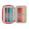 Driedubbele Pennenzak Sevilla Fútbol Club Rood 12,5 x 19,5 x 5,5 cm 36 Onderdelen