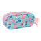 Pennenetui met 2 vakken Peppa Pig Groen Roze 21 x 8 x 6 cm 3D