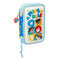 Dubbele etui The Paw Patrol Pups rule Blauw 12.5 x 19.5 x 4 cm 28 Onderdelen