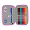 Dubbele etui My Little Pony Magic Roze Turkoois 12.5 x 19.5 x 4 cm 28 Onderdelen