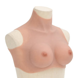 Borstprothese voor travestieten D-cup silicone naturel