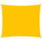 Zonnezeil 160 g/m 2x2 m HDPE geel