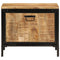 Schoenenkast 60x35x53 cm massief ruw mangohout
