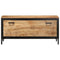Schoenenkast 110x35x53 cm massief ruw mangohout