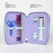 Driedubbele Pennenzak Frozen Lila 12,5 x 6,5 x 19,5 cm