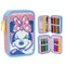 Dubbele etui Minnie Mouse Roze 12,5 x 19,5 x 4,5 cm