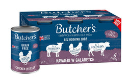 Butcher's Original Recipe in Jelly mix smaków z wątróbką lub nerkami kawałki w galaretce karma dl...