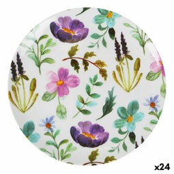 Eetbord La Mediterránea Sakura Melamine Helderheid 25 x 1,5 cm (24 Stuks)