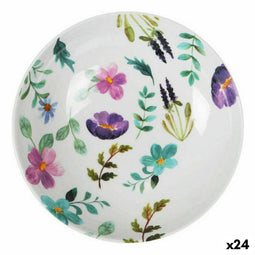 Diep bord La Mediterránea Sakura Melamine Helderheid 21 x 5,3 cm (24 Stuks)