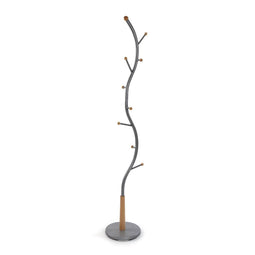 Klädhängare Versa Sisak Grijs Hout Metaal 32 x 179 x 32 cm