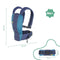 Draagzak voor baby's Badabulle Easy & Go 15 kg Blauw ergonomisch 0-4 Jaar