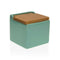 Zoutvaatje met deksel Versa Mint Keramisch Dolomite 10,5 x 11 x 11 cm