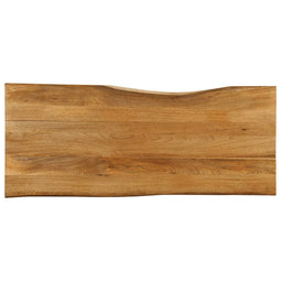 Tafelblad met natuurlijke rand 140x60x2,5 cm massief mangohout