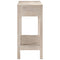 Wandtafel 110x35x75 cm massief mangohout wit