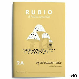 Wiskundeschrift Rubio Nº2A A5 Spaans 20 Lakens (10 Stuks)
