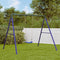 Schommelframe voor buiten met 2 ophanghaken staal blauw