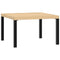 Tuintafel 65x65x40 cm aluminium zwart